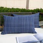 Premium Outdoor Waterproof Throw Pillow cover and Insert 2 sizes bright colors