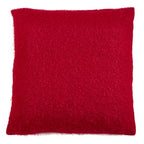 Fennco Styles Solid Faux Mohair Decorative Throw Pillow 18" W x 18" L - Soft Cushion for Home, Couch, Living Room, Bedroom and Office Décor