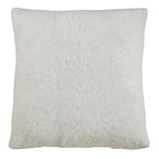Fennco Styles Solid Faux Mohair Decorative Throw Pillow 18" W x 18" L - Soft Cushion for Home, Couch, Living Room, Bedroom and Office Décor