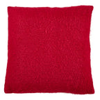 Fennco Styles Solid Faux Mohair Decorative Throw Pillow 18" W x 18" L - Soft Cushion for Home, Couch, Living Room, Bedroom and Office Décor