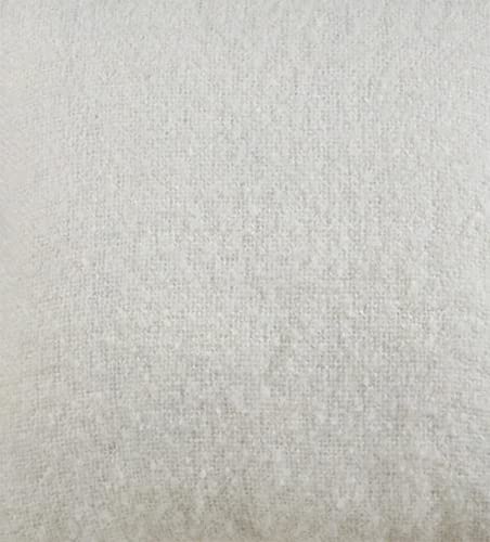 Fennco Styles Solid Faux Mohair Decorative Throw Pillow 18" W x 18" L - Soft Cushion for Home, Couch, Living Room, Bedroom and Office Décor