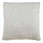 Fennco Styles Solid Faux Mohair Decorative Throw Pillow 18" W x 18" L - Soft Cushion for Home, Couch, Living Room, Bedroom and Office Décor