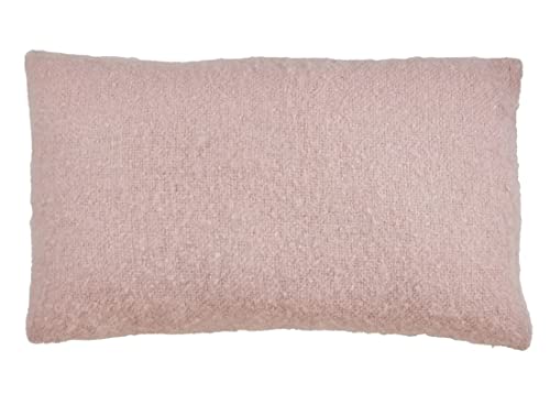 Fennco Styles Solid Faux Mohair Decorative Throw Pillow 18" W x 18" L - Soft Cushion for Home, Couch, Living Room, Bedroom and Office Décor