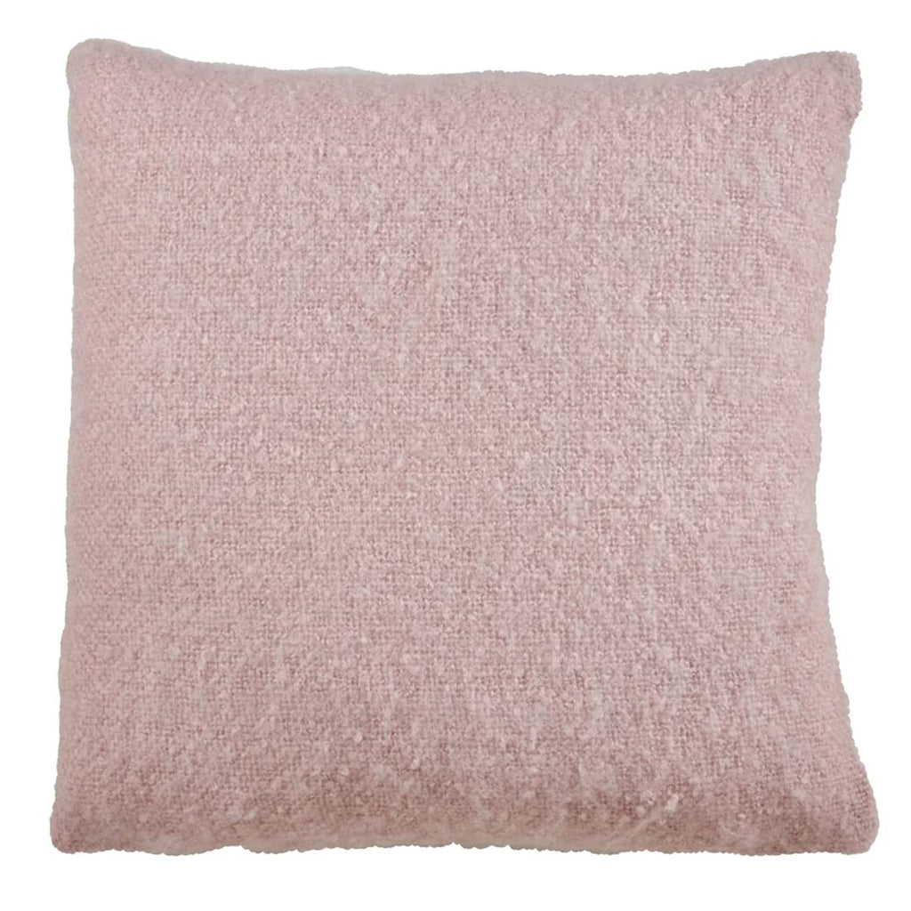 Fennco Styles Solid Faux Mohair Decorative Throw Pillow 18" W x 18" L - Soft Cushion for Home, Couch, Living Room, Bedroom and Office Décor