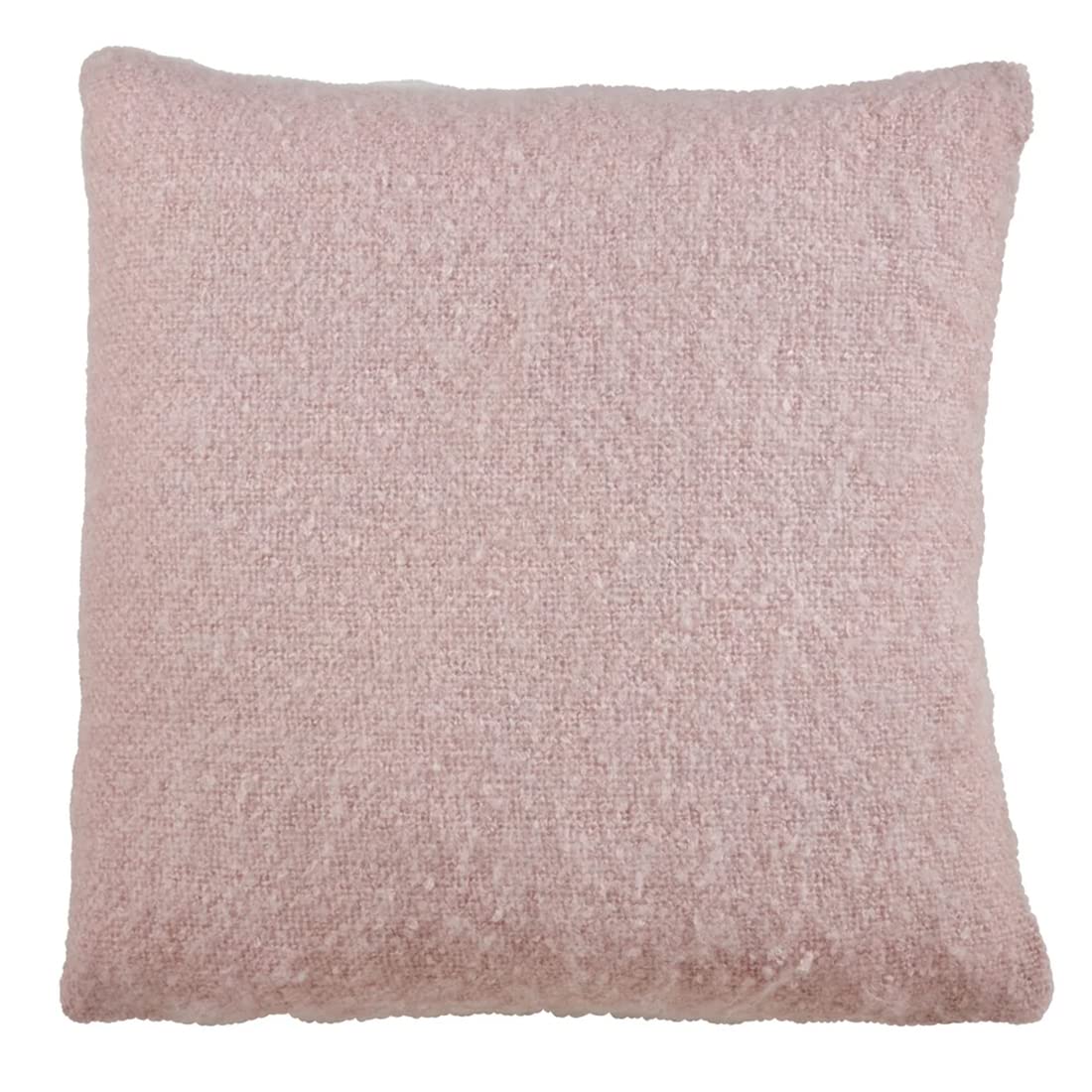 Fennco Styles Solid Faux Mohair Decorative Throw Pillow 18" W x 18" L - Soft Cushion for Home, Couch, Living Room, Bedroom and Office Décor