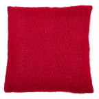 Fennco Styles Solid Faux Mohair Decorative Throw Pillow 18" W x 18" L - Soft Cushion for Home, Couch, Living Room, Bedroom and Office Décor