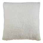 Fennco Styles Solid Faux Mohair Decorative Throw Pillow 18" W x 18" L - Soft Cushion for Home, Couch, Living Room, Bedroom and Office Décor