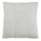 Fennco Styles Solid Faux Mohair Decorative Throw Pillow 18" W x 18" L - Soft Cushion for Home, Couch, Living Room, Bedroom and Office Décor