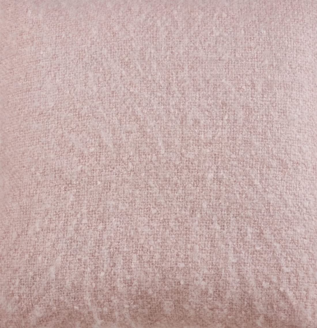 Fennco Styles Solid Faux Mohair Decorative Throw Pillow 18" W x 18" L - Soft Cushion for Home, Couch, Living Room, Bedroom and Office Décor