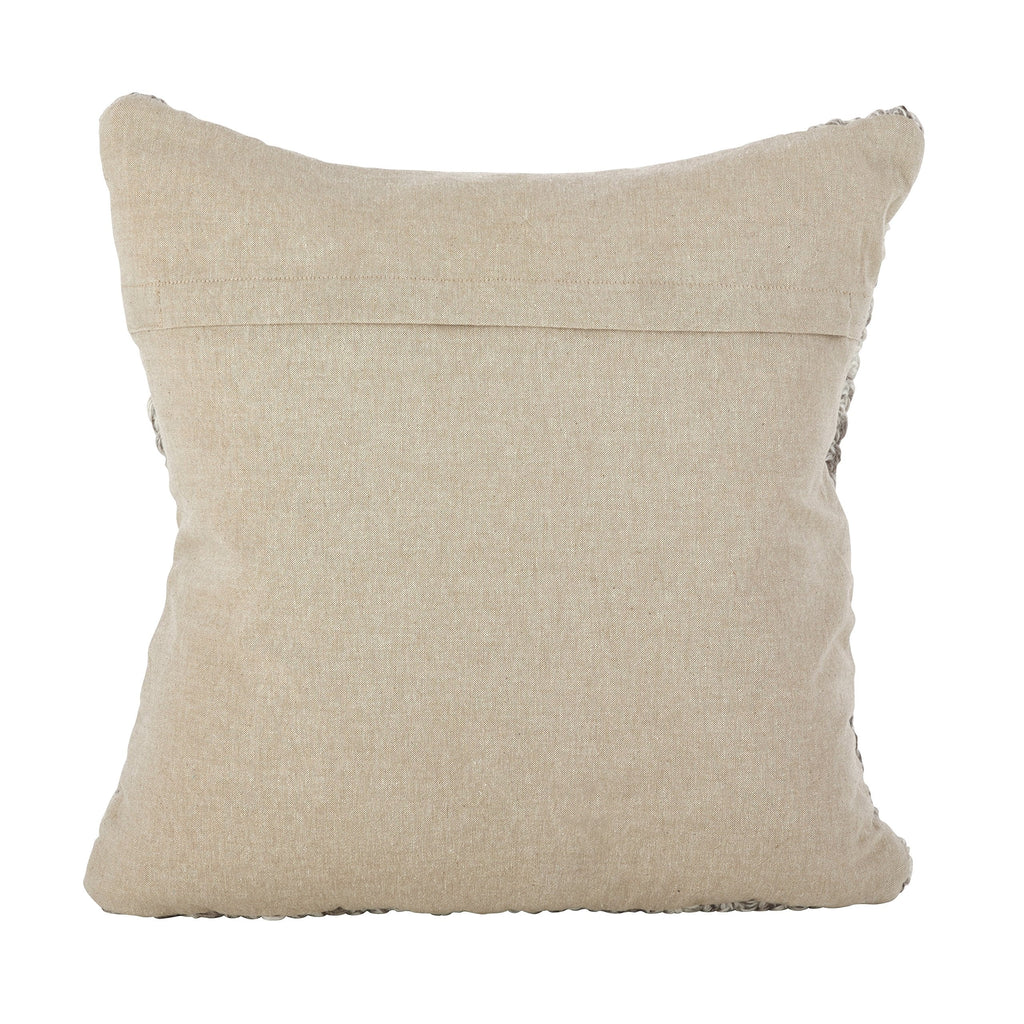 Fennco Styles Hand Cable Knit Design Accent Cushion Wool Down Filled Home Decorative Throw Pillow 18" Square (Chunky Cable Knit)