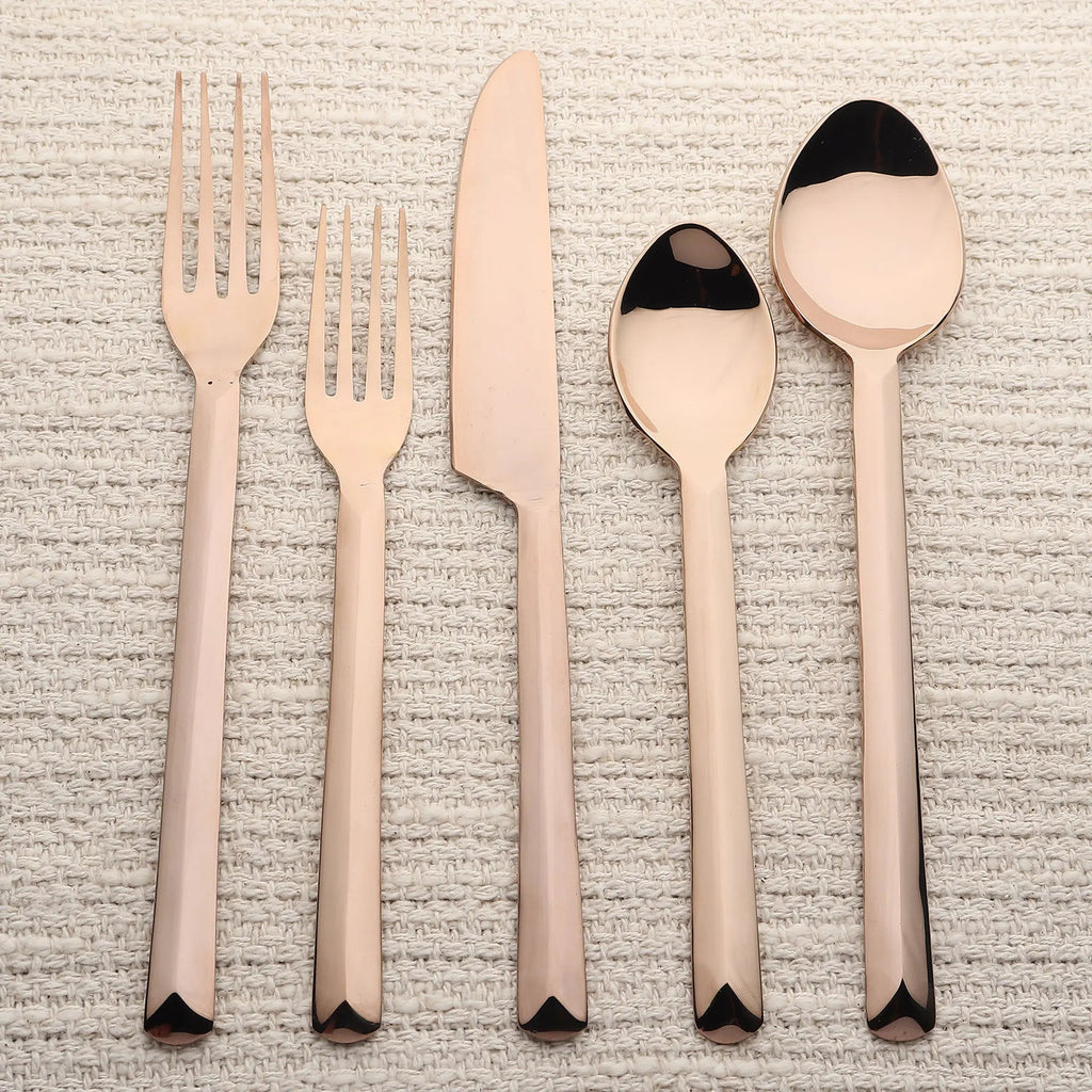 Ariella PVD 5 Pc. Flatware Set
