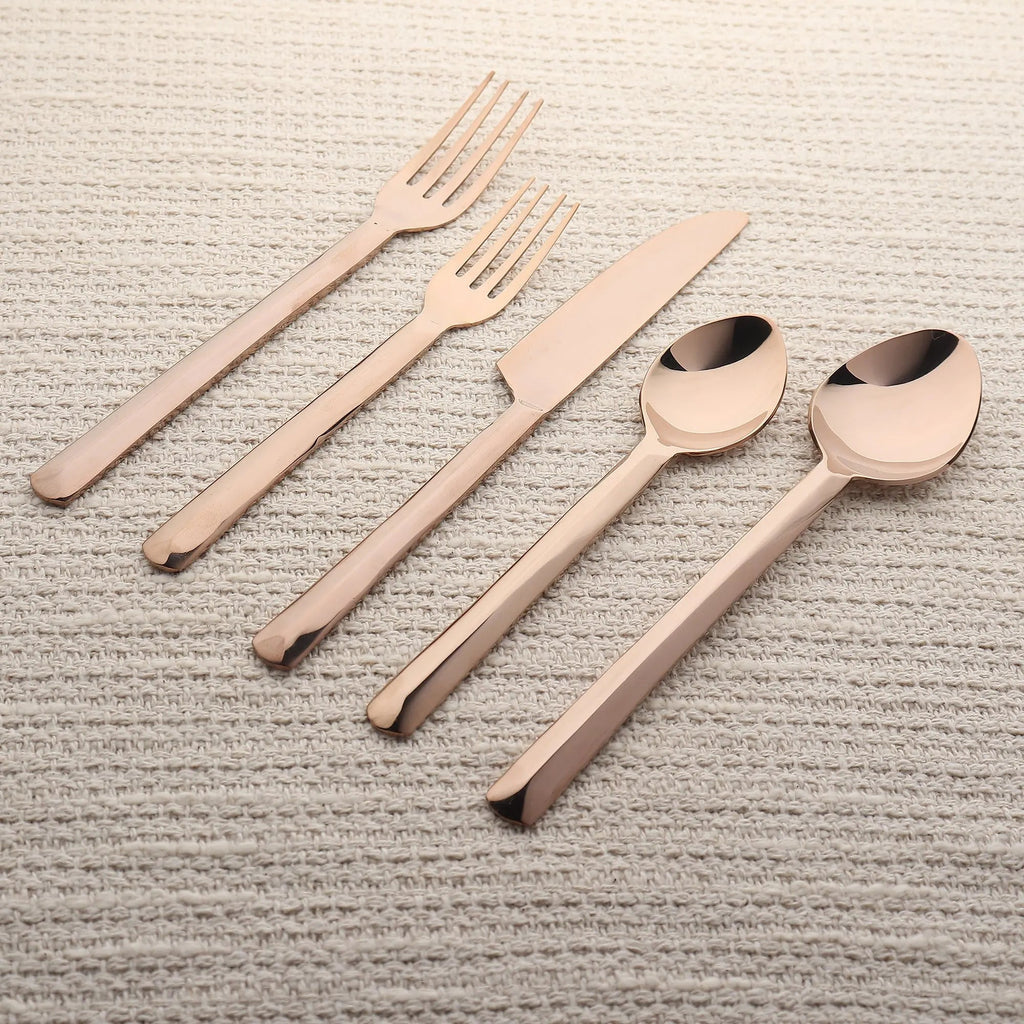 Ariella PVD 5 Pc. Flatware Set