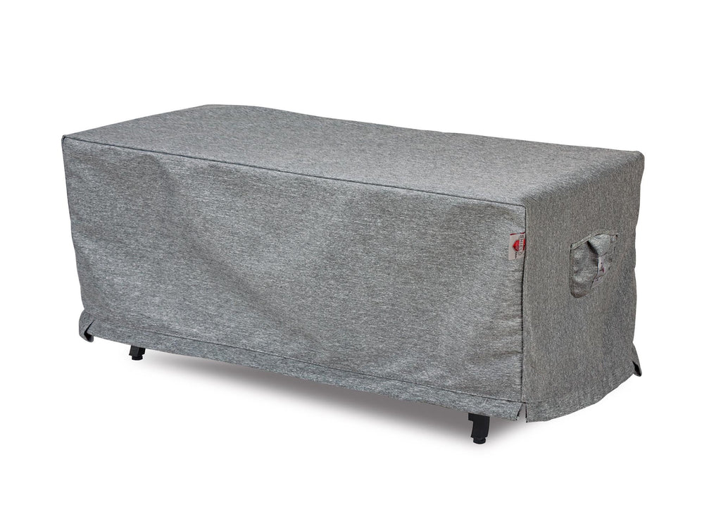Premium Heavy-Duty Rectangular Fire Table Cover - 3-Layer Water & UV-Resistant, Platinum Series, 53"W x 33"D x 25"H for Outdoor Patio Furniture