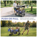 Momfann 2-Seater All-Terrain Stroller Wagon for Kids
