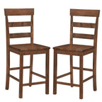 Counter Height Bar Stools Set of 2 - Rubber Wood Frame