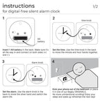 Bagby FARMHOUSE - Silent Alarm Clock