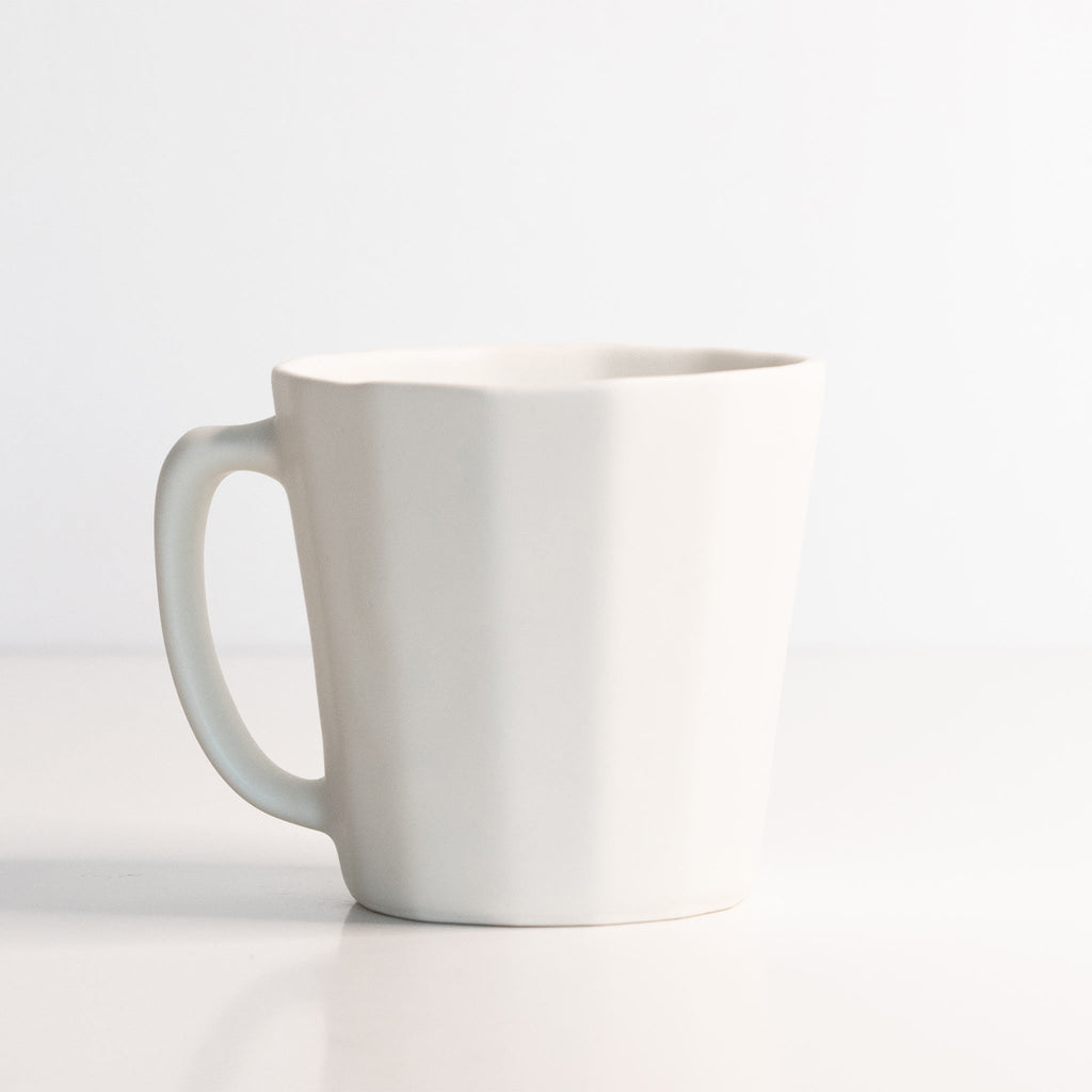 Monday Mug - Handmade Porcelain Coffee Cup