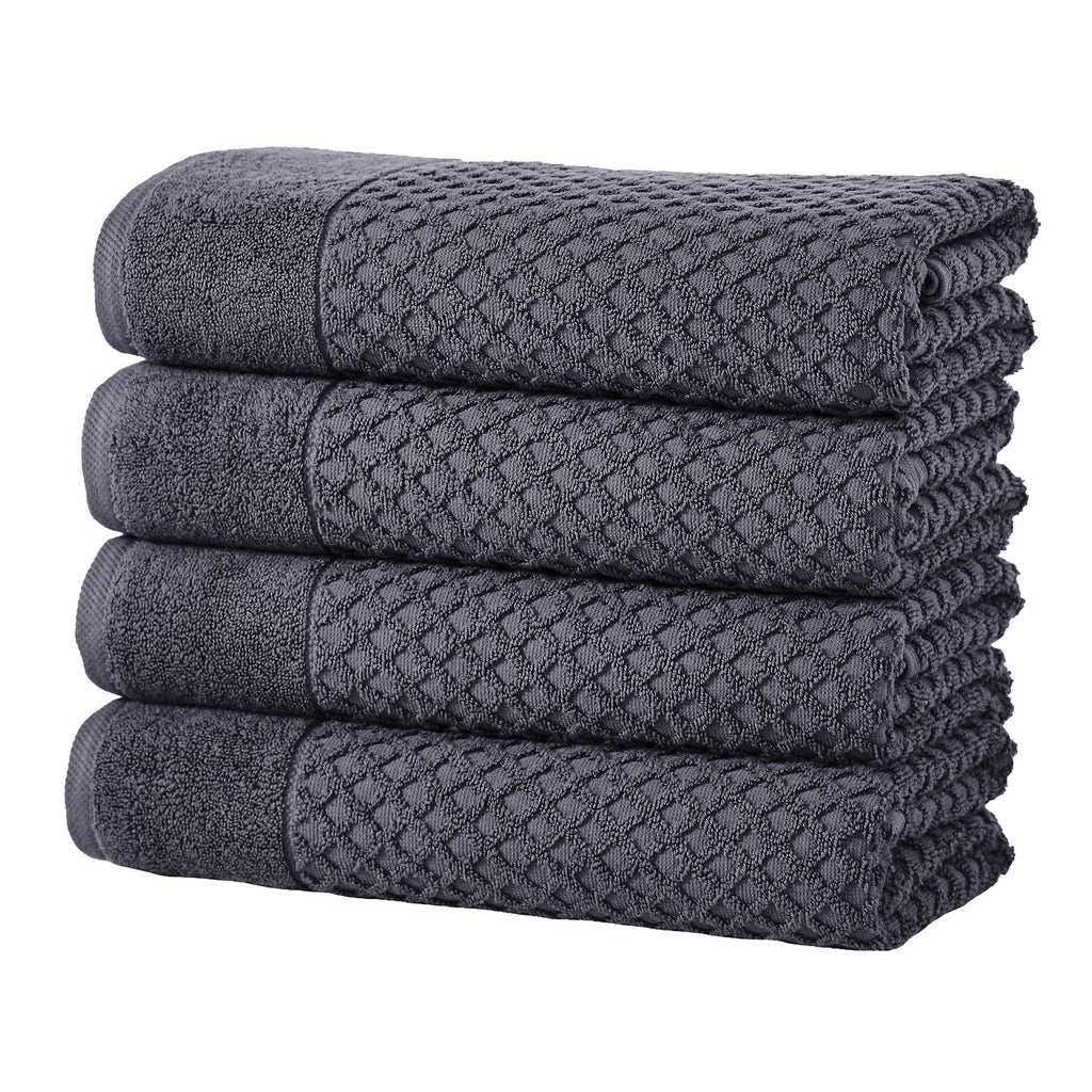 Cotton Diamond Waffle Weave Bath Towel Set - Grayson Collection