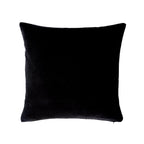 Black Velvet Pillow Cover with Gold Embroidery, 20 x 20