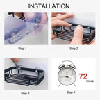 Creative Drill Free Soap Dish Holder Wall Mounted Storage Rack Toilet Soap Box Sponge Dish Bathroom Accessories Soap Dish Holder with Loofah Bath Sponge Towel Razor Holder for Bathroom Shower Kitchen Adhesive Wall Mounted No Drilling