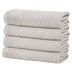 Cotton Diamond Waffle Weave Bath Towel Set - Grayson Collection