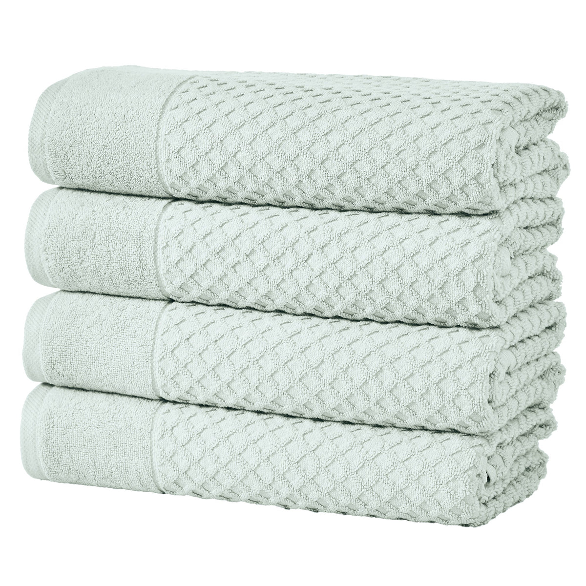 Cotton Diamond Waffle Weave Bath Towel Set - Grayson Collection
