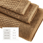Cotton Diamond Waffle Weave Bath Towel Set - Grayson Collection