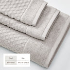 Cotton Diamond Waffle Weave Bath Towel Set - Grayson Collection
