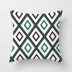 Flower Leaves Pattern Throw Pillow Case Teal Blue Cushion Covers Modern Teal Throw Pillow Covers Ocean Bohemia Decorative Couch Pillow Cases Sea Cotton Linen Decorative Pillowcases