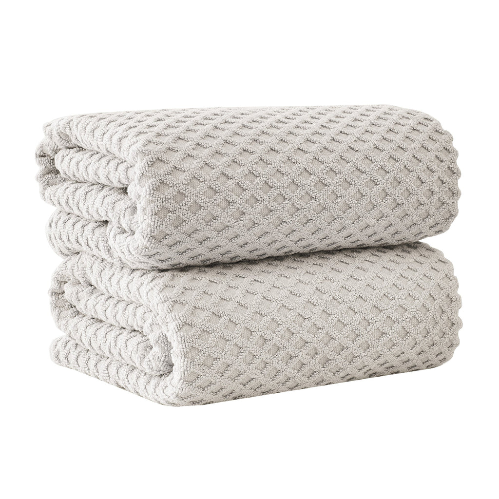 Cotton Diamond Waffle Weave Bath Towel Set - Grayson Collection