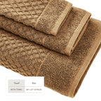 Cotton Diamond Waffle Weave Bath Towel Set - Grayson Collection