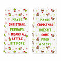 Funny Christmas Towels 2 Pack Absorbent Kitchen Bathroom White Elephant Gifts