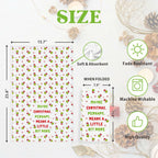 Funny Christmas Towels 2 Pack Absorbent Kitchen Bathroom White Elephant Gifts