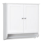 Wall Mounted Bathroom Storage Medicine Cabinet with Towel Bar