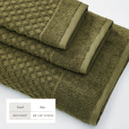 Cotton Diamond Waffle Weave Bath Towel Set - Grayson Collection